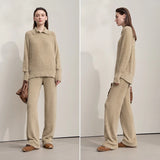 Women's Minimalist Pullover Sweater - Autumn Loose Fit Top