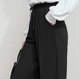 Minimalist Knitted Flared Pants - Autumn Casual Women's Trousers