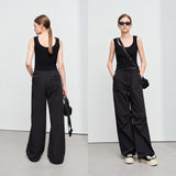 Women's Minimalist Wide Leg Outdoor Pants - Casual Camping Style