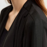 Women's Chiffon Long Coat - Casual Swing Collar Streetwear Cardigan