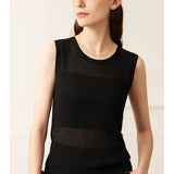 Women's Knitted Sleeveless Vest - Minimalist Summer Office Camisole