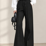 Minimalist Knitted Flared Pants - Autumn Casual Women's Trousers