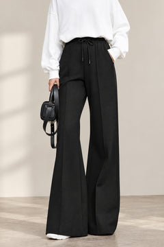 Minimalist Knitted Flared Pants - Autumn Casual Women's Trousers