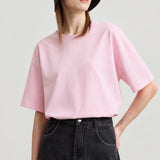 Women's Loose Gradient T-Shirt - Summer Letter Embroidery Tee