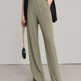 Women's Wide-Leg Straight Trousers - Summer Casual Pants
