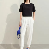 Women's Minimalist Loose Patchwork Pants - Casual Streetwear
