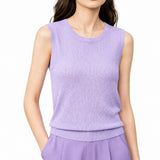 Women's Knitted Sleeveless Vest - Minimalist Summer Office Camisole