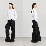 Minimalist Knitted Flared Pants - Autumn Casual Women's Trousers